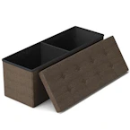 Folding Storage Ottoman Bench