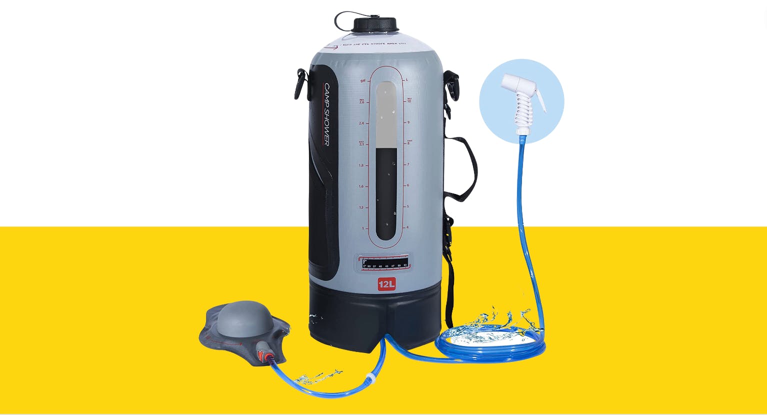 Camping Shower Bag w/ Foot Pump + Showerhead, Only 30 on Amazon (Reg