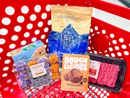 scott jons cupcakes doughilcious blue buffalo ground beef in target cart