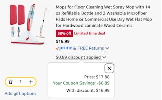 mop set Amazon receipt