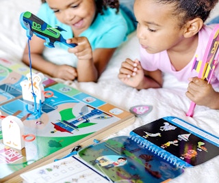 kids playing a Paw Patrol game