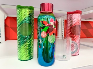 target starbucks holiday cups on shelf