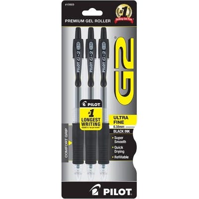 Pilot G2 Gel Pens 3-Pack