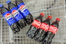 pepsi coca cola soda 6 packs in shopping cart