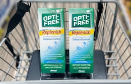 Opti-Free Contact Lens Solution 2-Pack, as Low as $7.59 on Amazon card image
