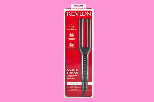 Revlon Double Hair Straightener, Just $19.99 on Amazon card image