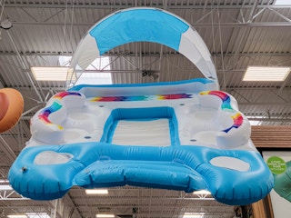 floating island with canopy