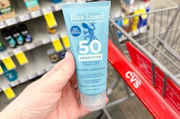 Blue Lizard Mineral Sunscreen Lotion, Only $3.69 at CVS (Reg. $11.99) card image