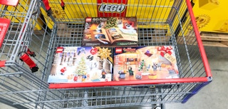 lego advent calendars in a cart