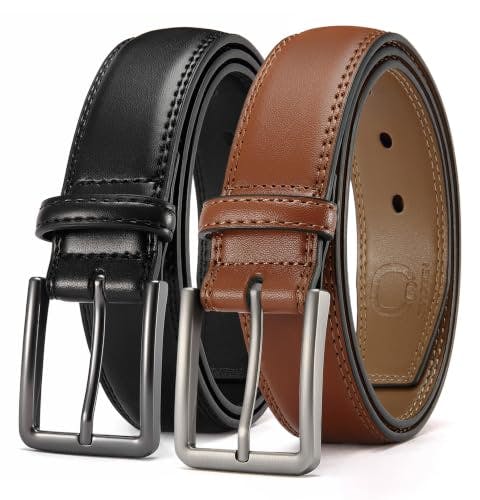 Men's Leather Belt 2-Pack