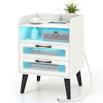 Costway LED Nightstand