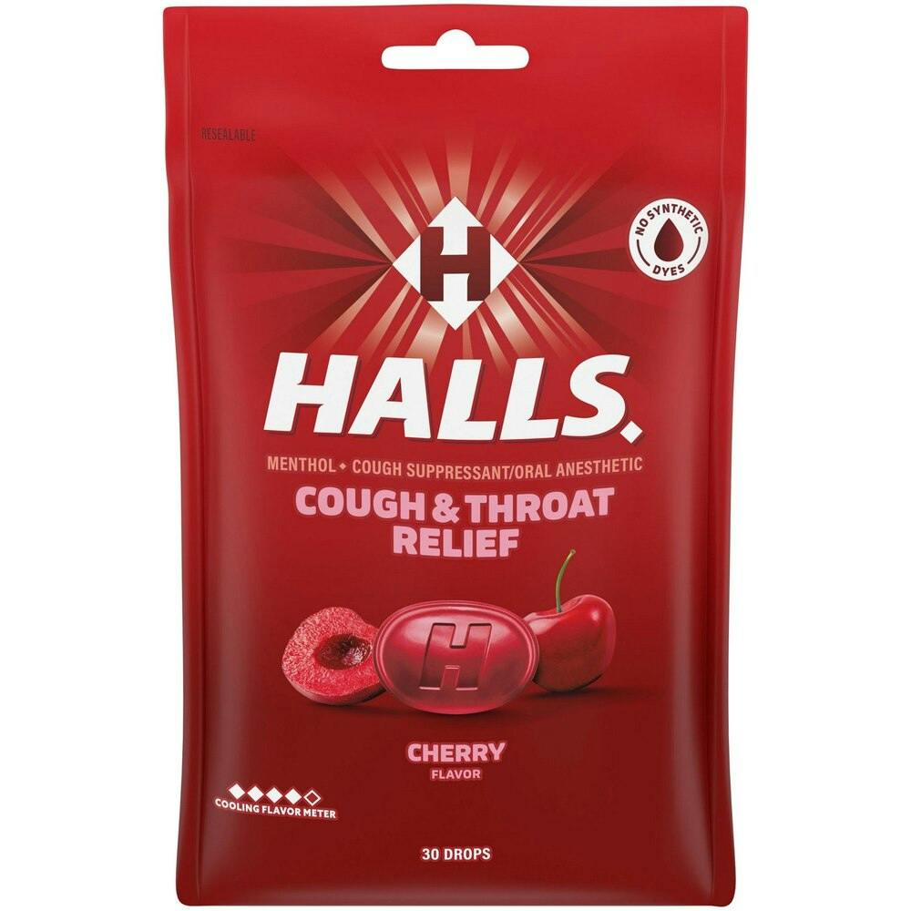 2 Halls Cough Drops Bags