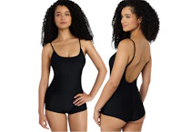 No Boundaries Women's Romper Swimsuit