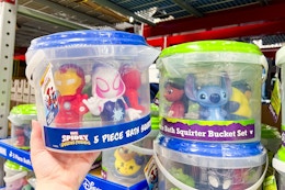 Licensed Bath Squirters Bucket Set, $14.97 at Sam’s Club card image