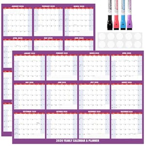 2026 Dry Erase Wall Calendar