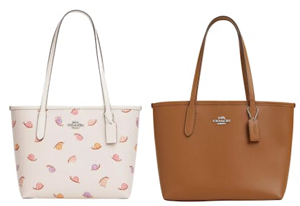 Coach Leather Tote Bag