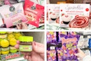 dollar tree snacks 4-photo collage