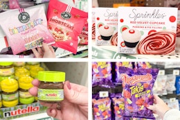 dollar tree snacks 4-photo collage