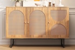 Lifestyle image of a sideboard buffet cabinet in home setting