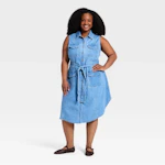 Ava & Viv Women's Denim Shirtdress