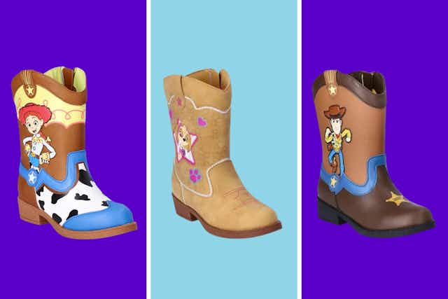 Kids' Character Boots, Starting at $16 at Walmart card image