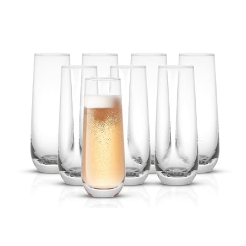 JoyJolt Stemless Champagne Flutes
