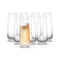JoyJolt Stemless Champagne Flutes