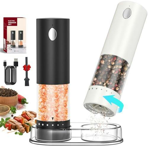 Electric Salt & Pepper Grinder Set