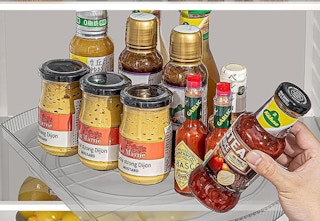 turntable holding condiments