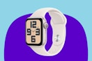 Apple Watch SE (2nd Gen) [GPS 40mm] Smartwatch with Starlight Aluminum Case with Starlight Sport Band S/M