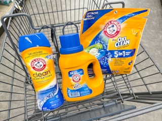 arm & hammer laundry products in walgreens cart