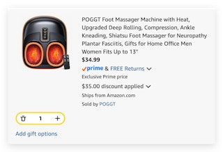 POGGT Foot Massager Machine with Heat