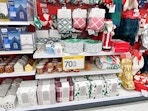 christmas clearance sitting on a target shelf