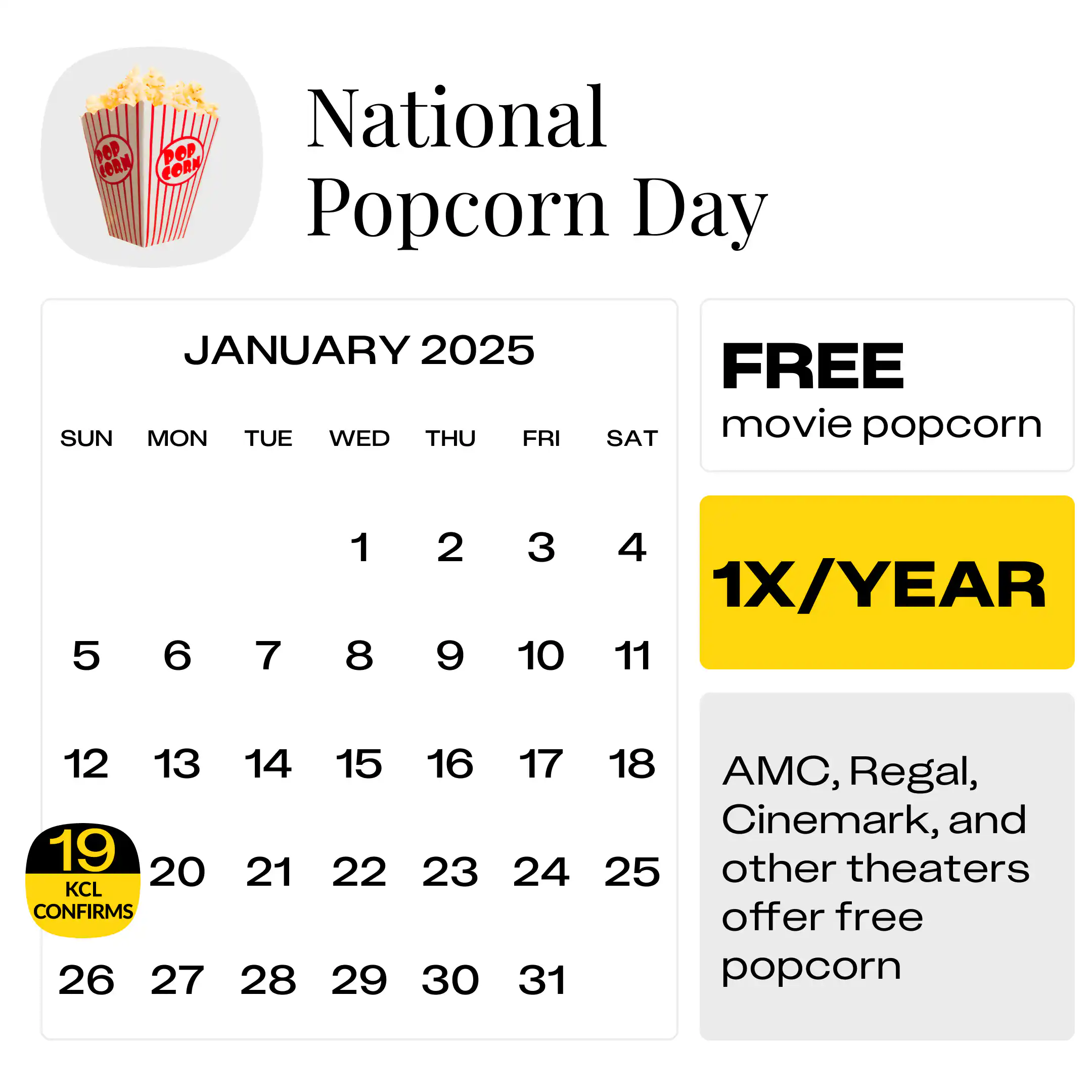 All the National Popcorn Day Deals We Expect To See in 2024 - The Krazy ...