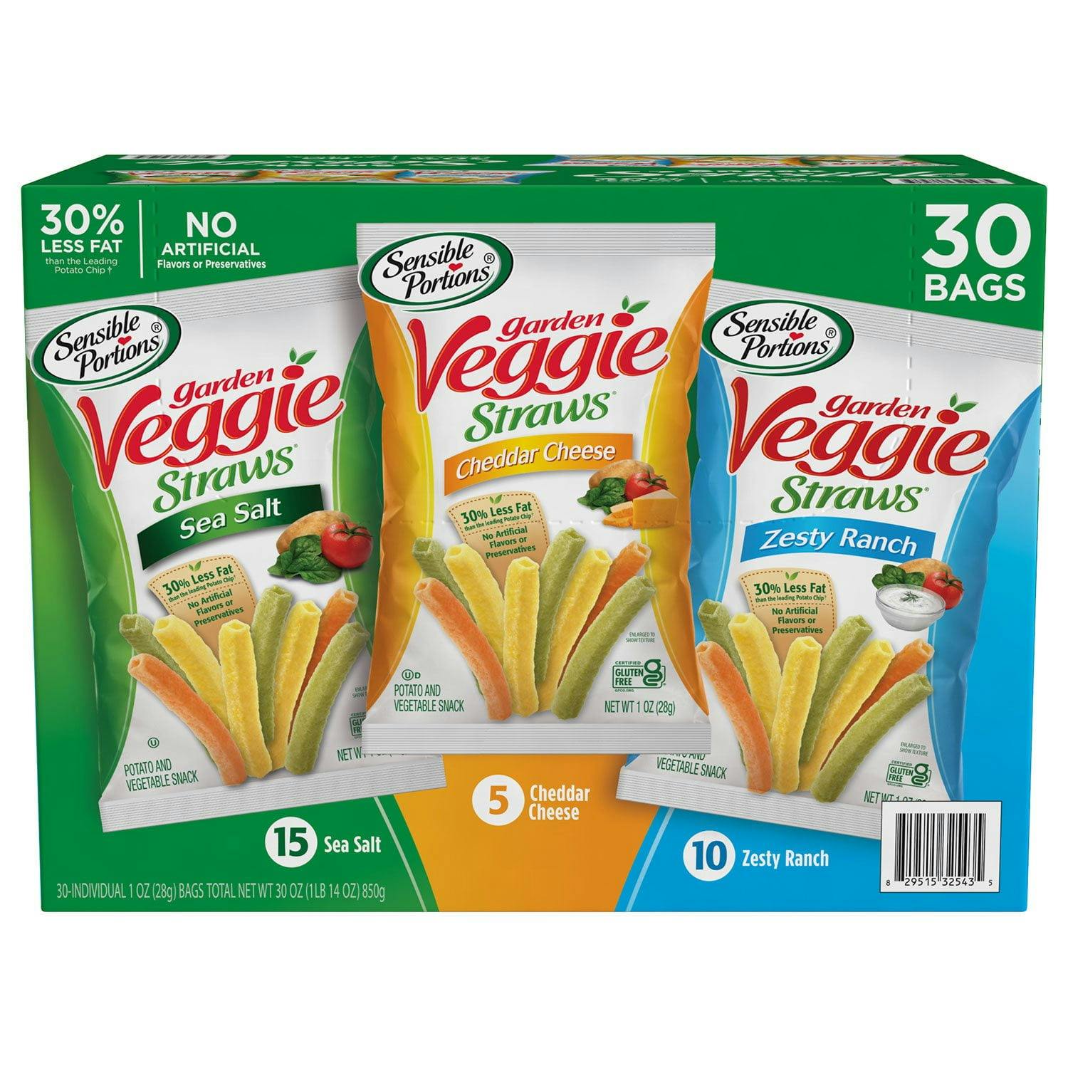 Sensible Portions Veggie Straws 30-Pack