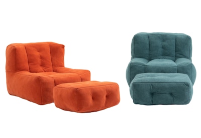 Bean Bag Chair With Ottoman