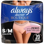 2 Always Discreet Underwear Packs