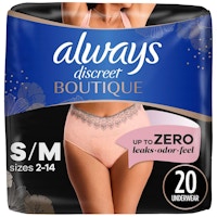 2 Always Discreet Underwear Packs