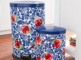 walmart the pioneer woman trash can