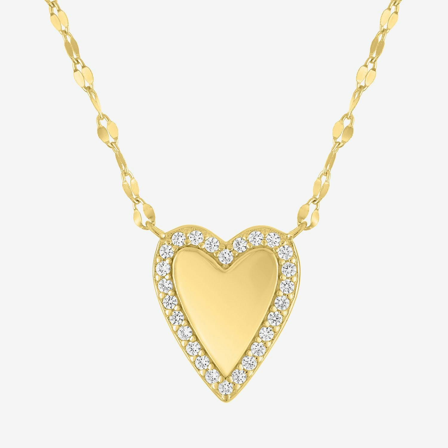 Lab Created White Sapphire Necklace