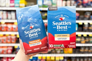 hand holding seattles best coffee 