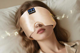 woman sleeping with sleep mask