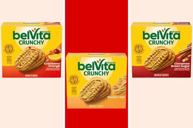 $2 Belvita Breakfast Biscuits 5-Packs at CVS With Ibotta Rebate card image