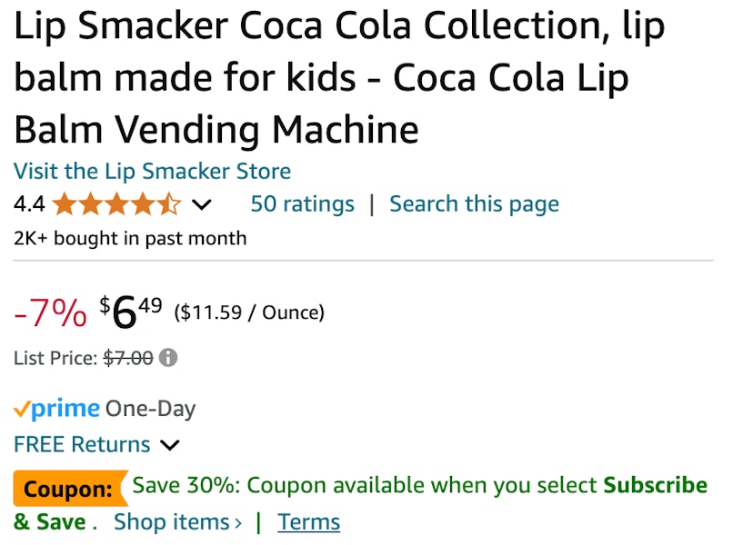 a lip smacker coupon at amazon