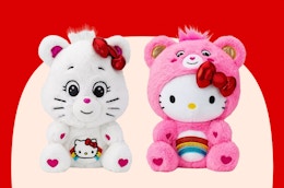 Hello Kitty and Care Bears Plush Set for $14.99 at Macy's (Reg. $30) card image