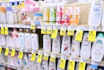 dove products on a cvs shelf with clearance tags