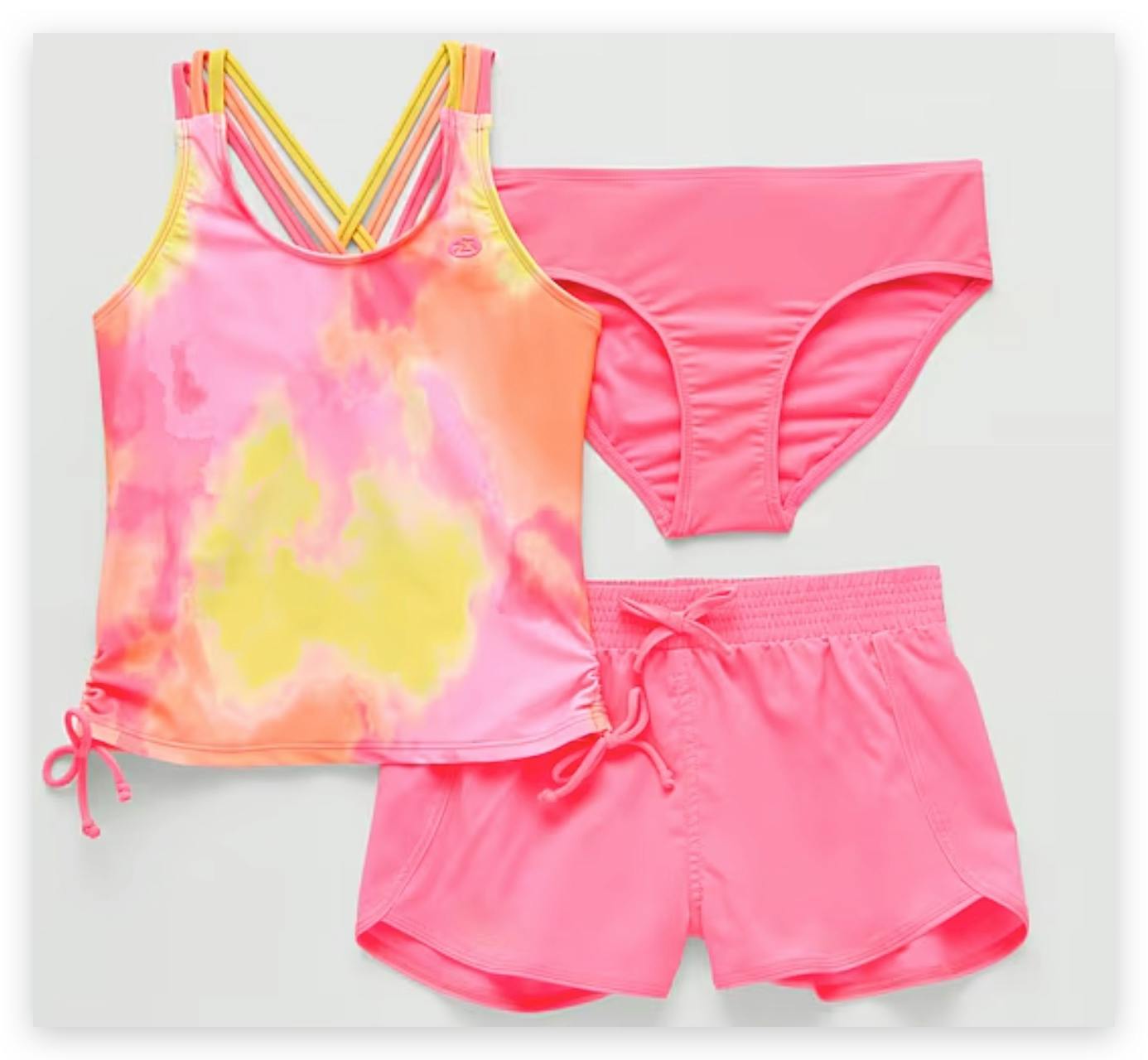 3 Kids' Tie Dye Tankini Sets