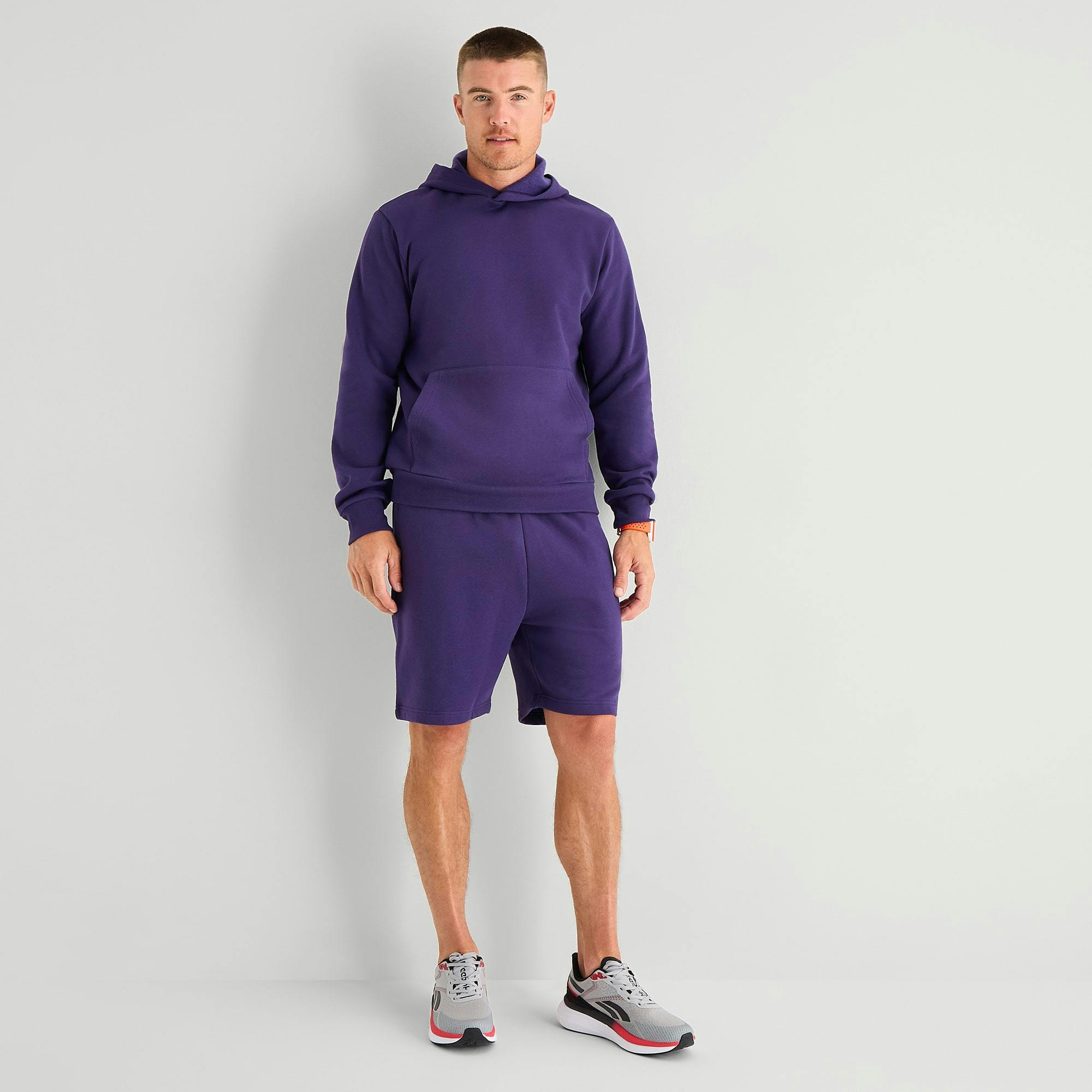 Mens Fleece Workout Shorts