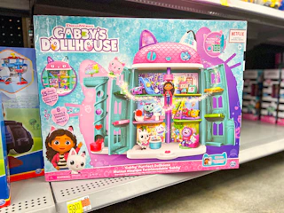 Gabbys dollhouse on shelf