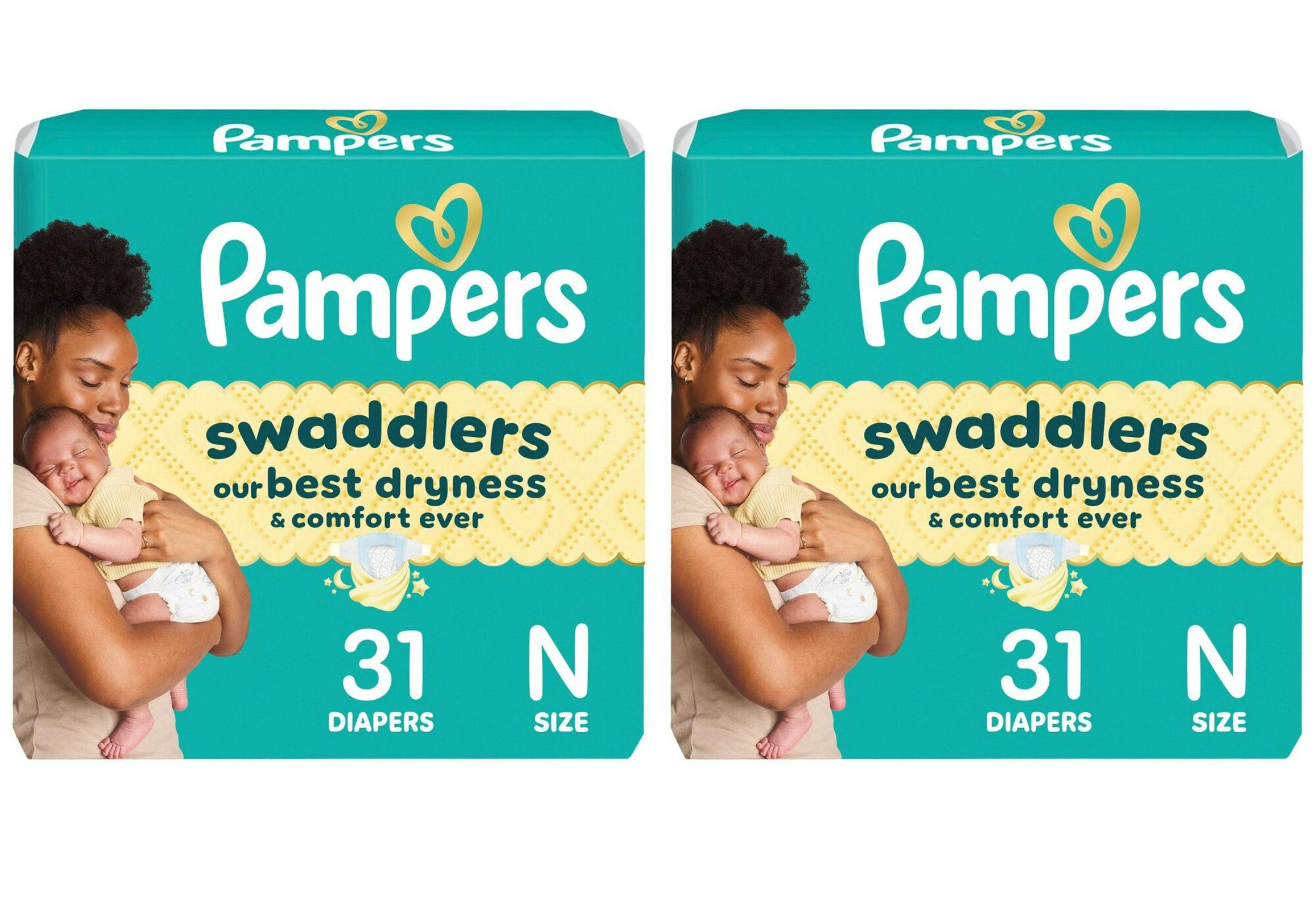 2 Pampers Diaper Packs
